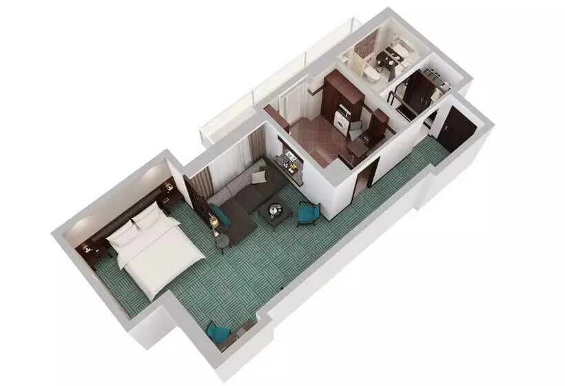 استودیوی استاندارد, Flora Creek Deluxe Hotel Apartments, Dubai