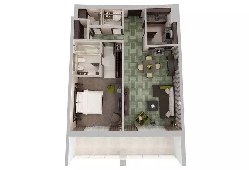 1 Bedroom Apartment City View, Flora Creek Deluxe Hotel Apartments, Dubai
