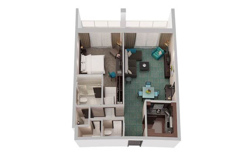 آپارتمان 1 خوابه, Flora Creek Deluxe Hotel Apartments, Dubai