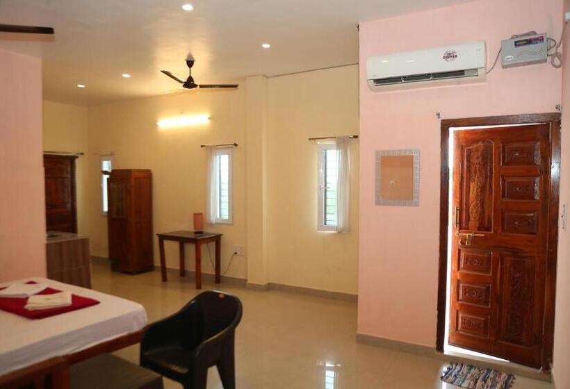 디럭스 룸, Blissful Haven Art House   Near Entrance To Auroville