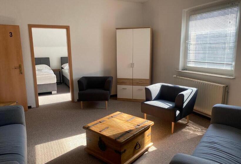 浴室共有ファミリールーム, Hostel, Gästehaus Zum Molenfeuer