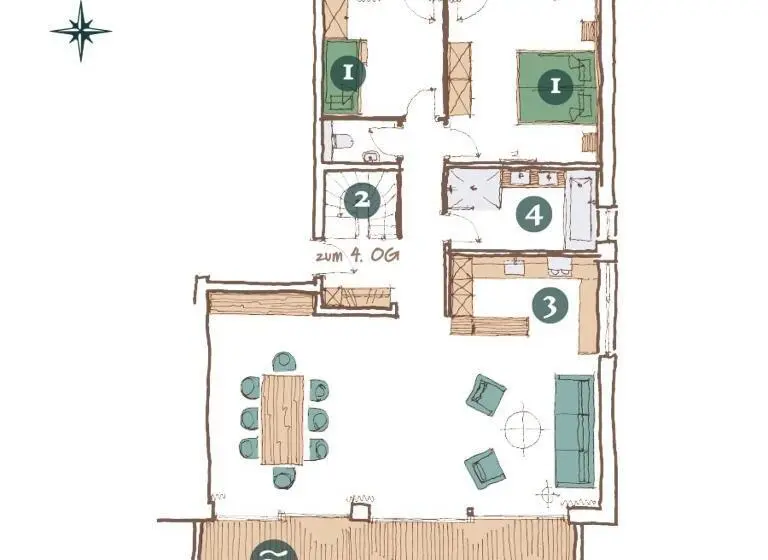 ３ベッドルームアパートメント, Neusacherhof