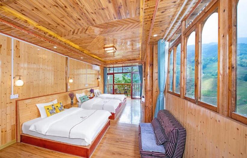 景色の見えるトリプルスタンダードルーム, Longji Terrace La Vie Inn