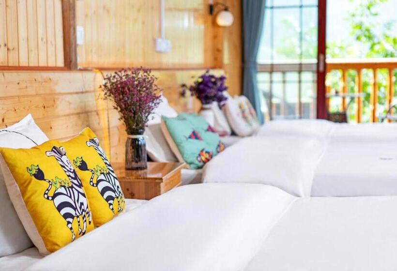 景色の見えるトリプルスタンダードルーム, Longji Terrace La Vie Inn