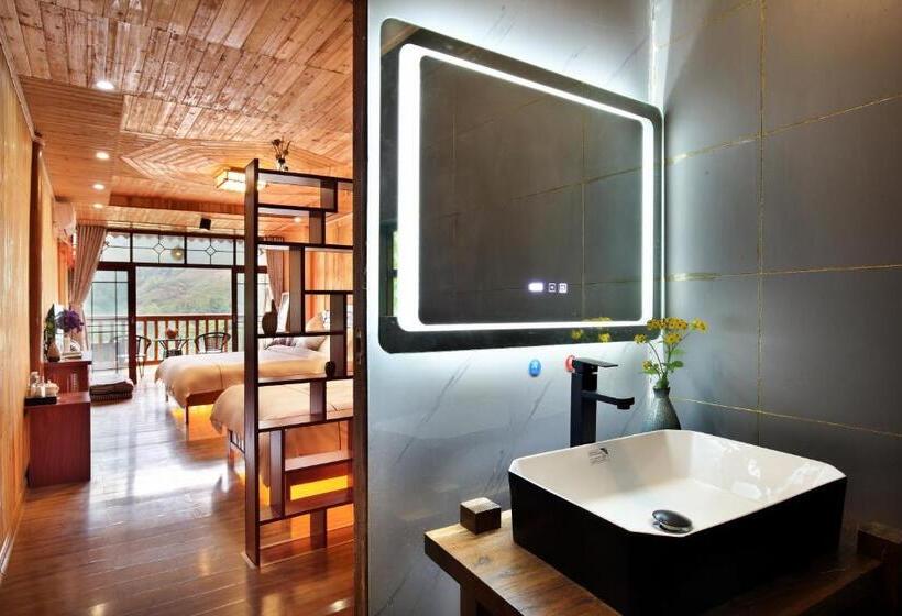 デラックスファミリールーム, Longji Terrace La Vie Inn