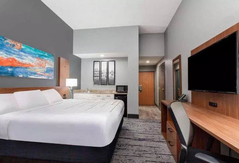 キングサイズベッドのデラックススイート, La Quinta Inn & Suites By Wyndham St. Petersburg Northeast