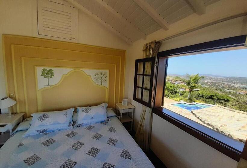 اتاق لوکس با بالکن و چشم‌انداز دریا, Pousada Porta Do Céu