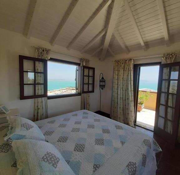 اتاق لوکس با بالکن و چشم‌انداز دریا, Pousada Porta Do Céu