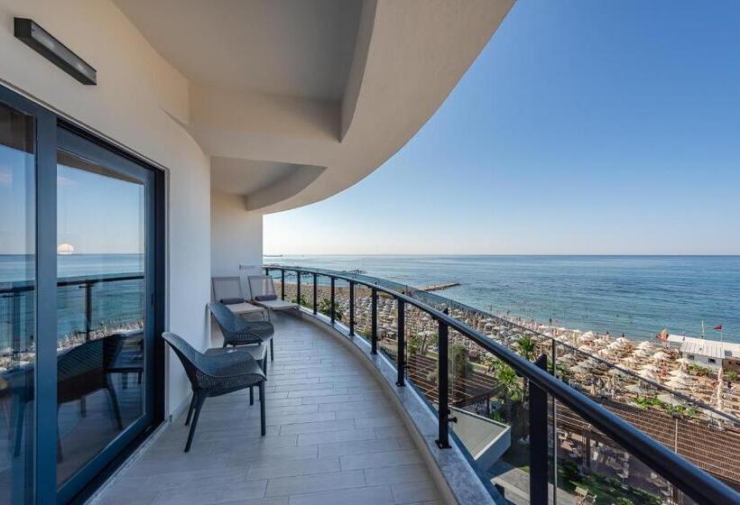 غرفة قياسية إطلالة جانبية علي البحر, Seaden Quality Resort & Spa Ultra All Inclusive