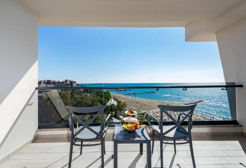 غرفة قياسية إطلالة جانبية علي البحر, Seaden Quality Resort & Spa Ultra All Inclusive