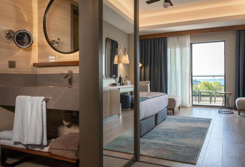 غرفة قياسية إطلالة جانبية علي البحر, Seaden Quality Resort & Spa Ultra All Inclusive