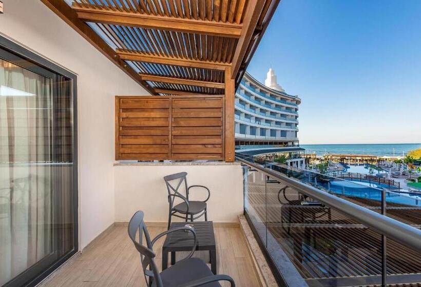 غرفة عائلية ذات إطلالة جانبية على البحر, Seaden Quality Resort & Spa Ultra All Inclusive