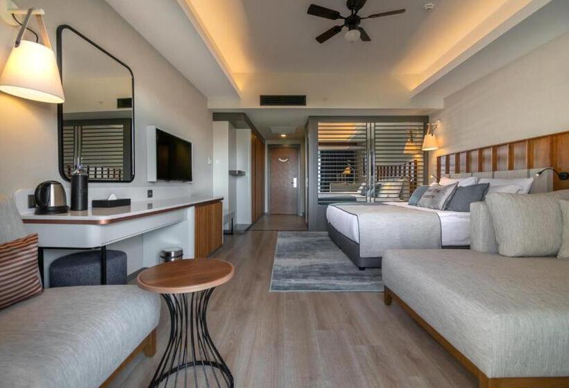 غرفة قياسية إطلالة جانبية علي البحر, Seaden Quality Resort & Spa Ultra All Inclusive