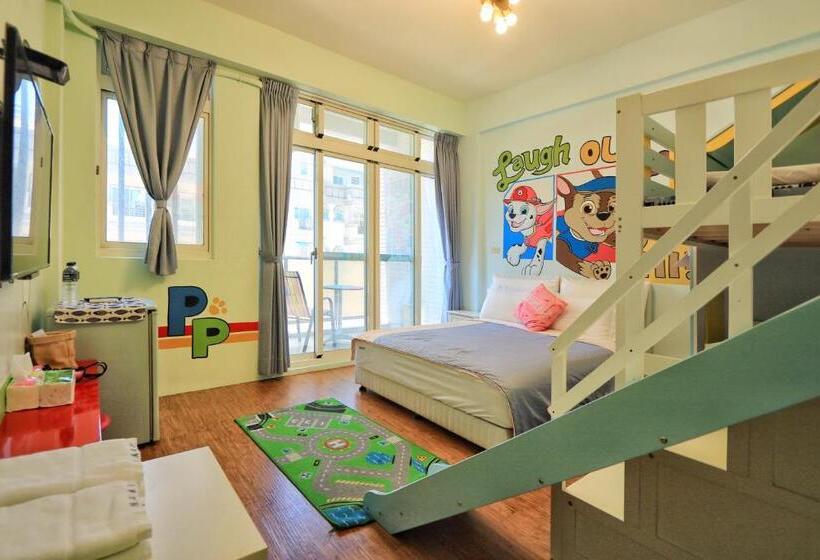 اتاق استاندارد چهار تخته, 隨風旅行 親子包棟民宿