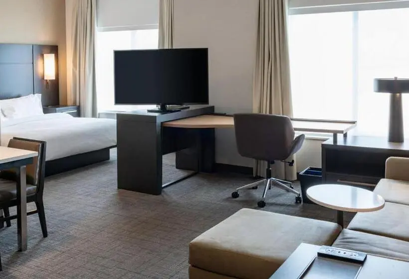 キングサイドベッドのスタンダードワンルーム, Residence Inn By Marriott Wilkesbarre Arena