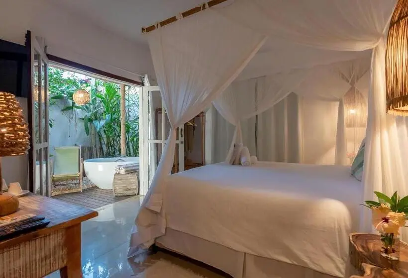 キングサイズベッドのスイートルーム, Pousada Bem Te Vi Trancoso