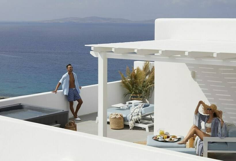 سوییت جونیور با چشم‌انداز دریا, Epic Blue Mykonos