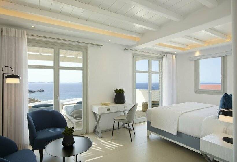 סוויטת אקזקיוטיב נוף לים, Epic Blue Mykonos