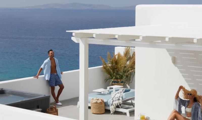 סוויטת ג'וניור נוף לים, Epic Blue Mykonos