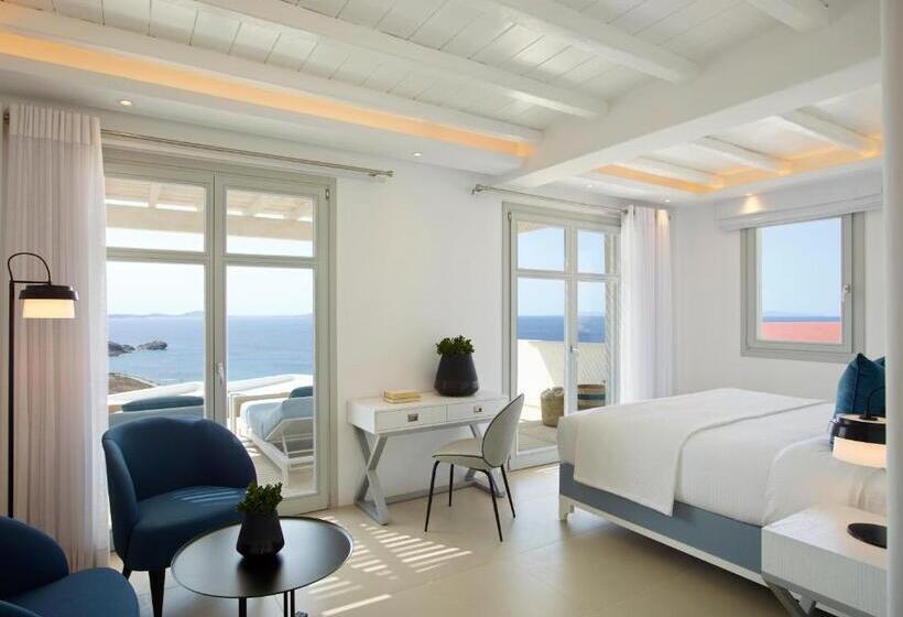 סוויטת אקזקיוטיב נוף לים, Epic Blue Mykonos