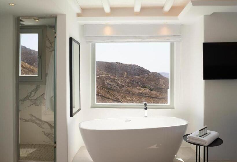 סוויטת אקזקיוטיב נוף לים, Epic Blue Mykonos