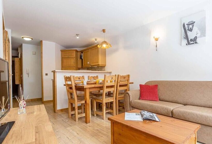 דירת שלושה חדרים, Madame Vacances Residence Les Jardins De La Vanoise