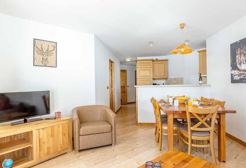 דירת שלושה חדרים, Madame Vacances Residence Les Jardins De La Vanoise