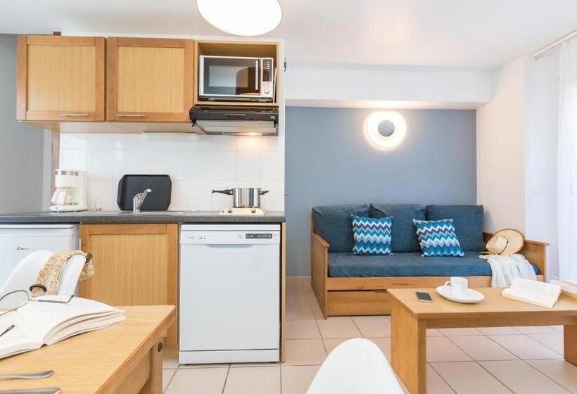 شقة غرفة واحدة مطلة على البحر, Résidence Odalys Les Bains