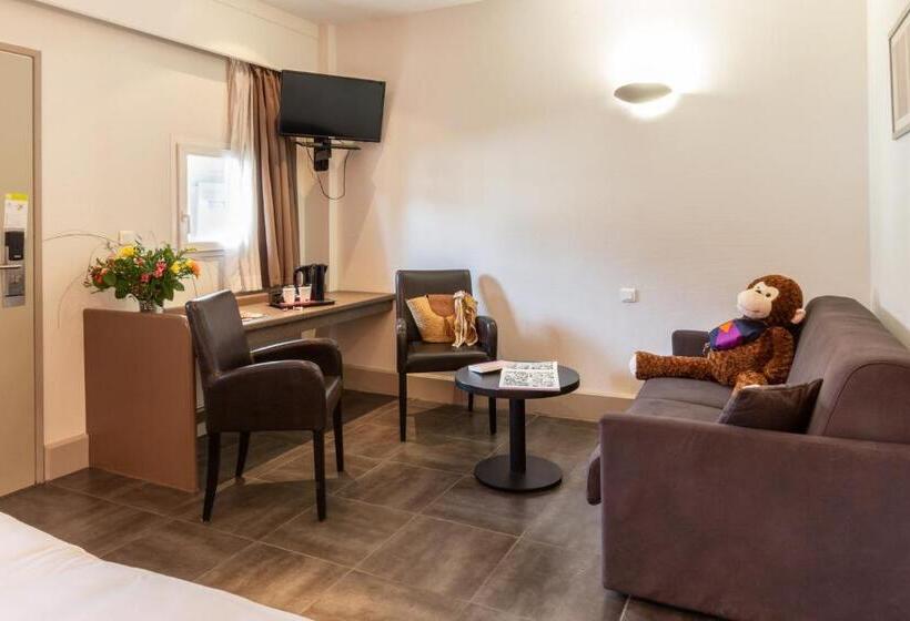 4인용 스탠다드 룸, Hôtel Grand Confort Le Moulin Rouge