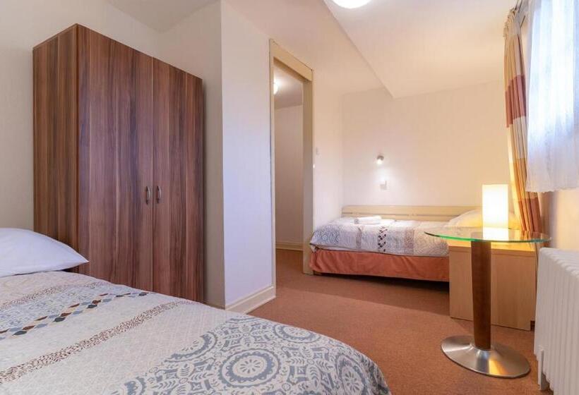 חדר סטנדרט לשלושה עם חדר אמבטיה משוף, Penzion Sykovec