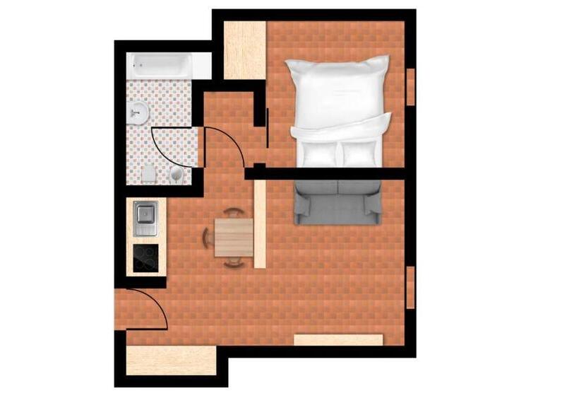 Апартаменты 1 Спальня, Appartamenti Corte Residence