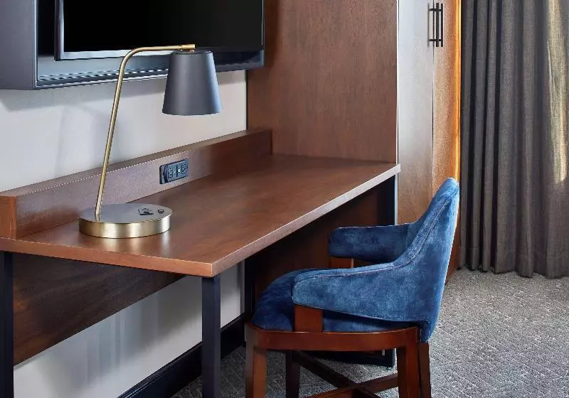 身障者適用キングサイズベッドルーム, Cumberland House Knoxville, Tapestry Collection By Hilton