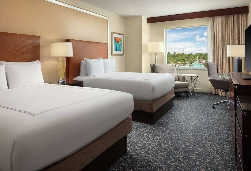스탠다드 룸 풀장 전망, Hilton Orlando