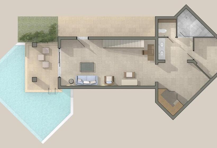 חדר דופלקס, Aquila Elounda Village Resort, Suites & Spa