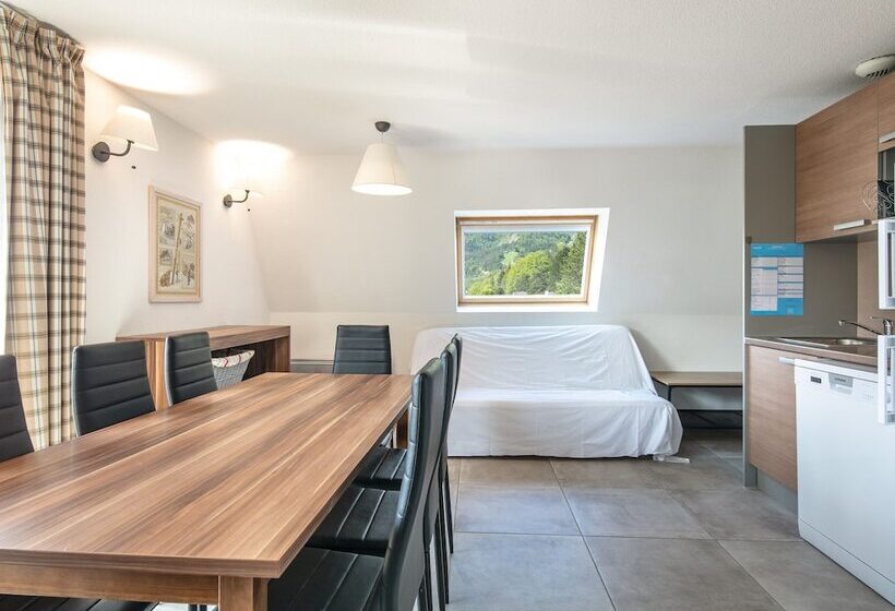 带1个卧室的公寓, Vacanceole  Les Gentianes