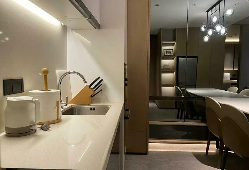 シティビュー１ベッドルームアパート, The Meixi Lake, Changsha Marriott Executive Apartments