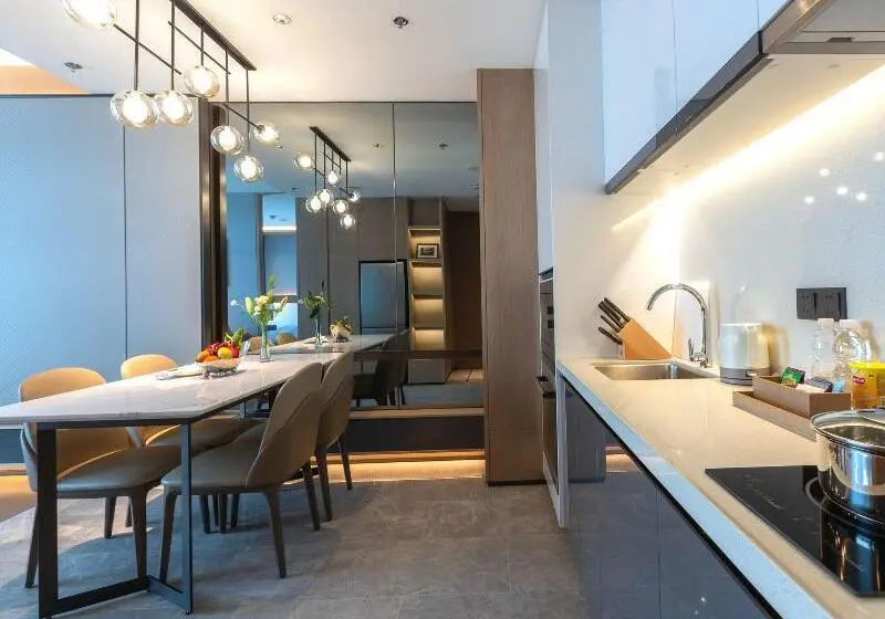 1 Bedroom Apartment Lake View, The Meixi Lake, Changsha Marriott Executive Apartments