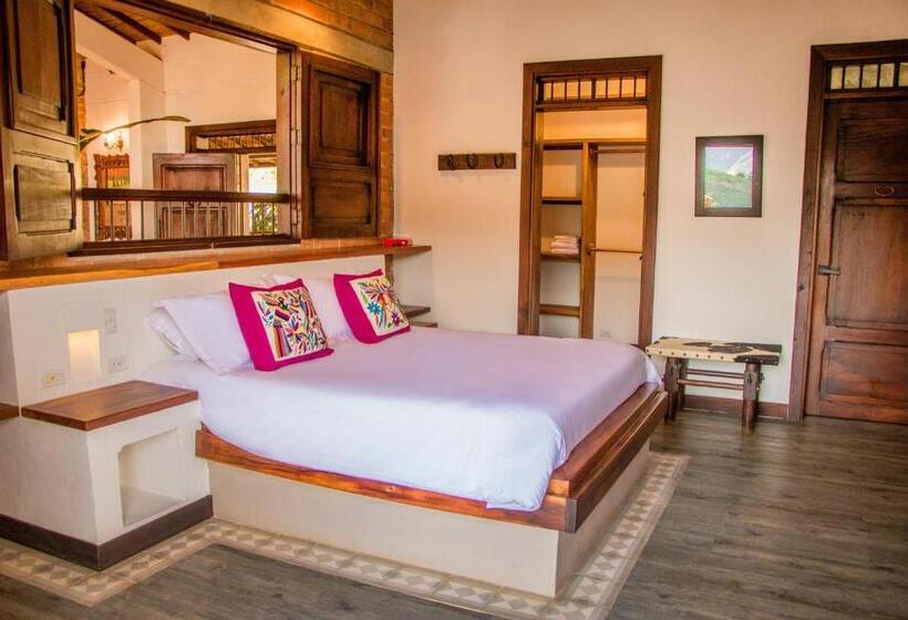 キングサイズベッドのデラックススイート, Finca Boutique El Diamante