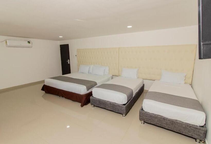 חדר סטנדרט לארבעה, Caribe Plaza Barranquilla