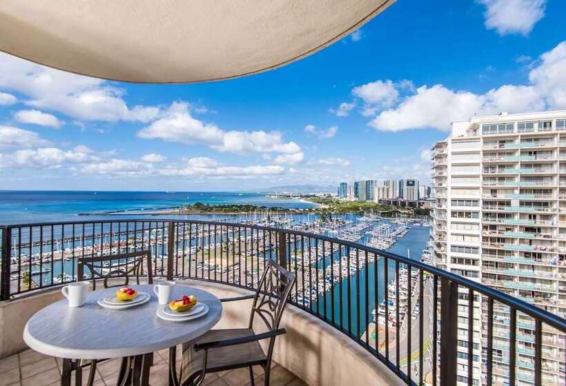 דירת 2 חדרים נוף לים, Hilton Grand Vacations Club At Hilton Hawaiian Village