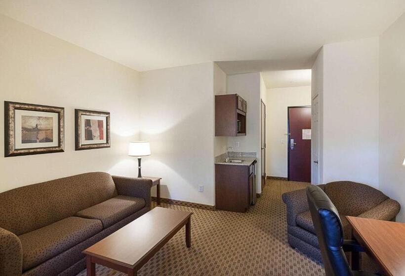 מיטת קינג בסוויטה, Comfort Suites San Antonio North  Stone Oak