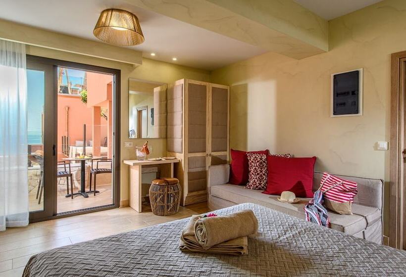 غرفة بريميوم مطلّة علي البحر, Esperides Resort Crete The Authentic Experience