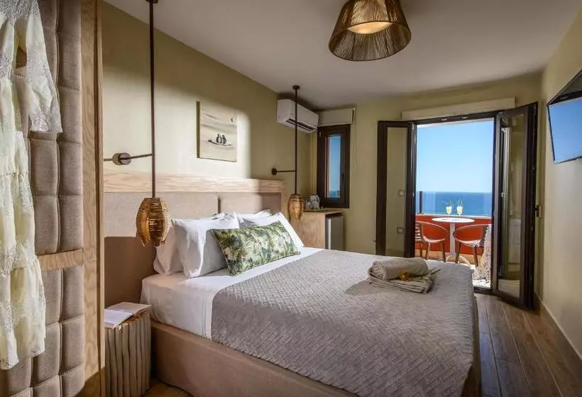 اتاق لوکس با چشم‌انداز دریا, Esperides Resort Crete The Authentic Experience