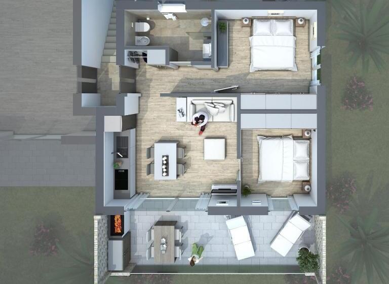 带1个卧室的带阳台的公寓, Pareus Beach Resort