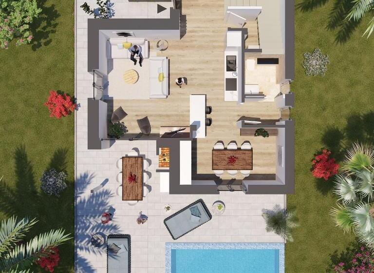 别墅: 1间卧室带游泳池, Pareus Beach Resort