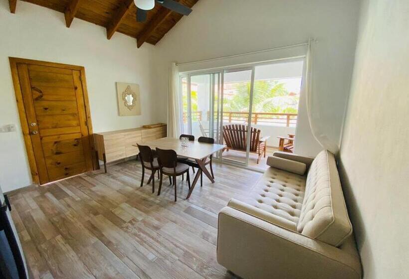 آپارتمان 1 خوابه با چشمانداز استخر, Residencial Paraiso Bayahibe