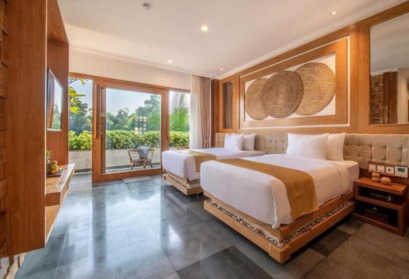 غرفة ديلوكس مطلة على النهر, Harsono Boutique Resort Bali