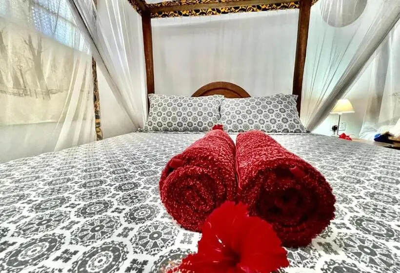 اتاق استاندارد چهارنفره با چشمانداز باغ, Chikachika Beach B&b