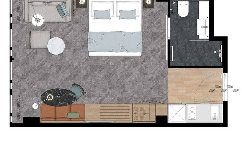 Студия Премиум, Adina Apartment Hotel Munich
