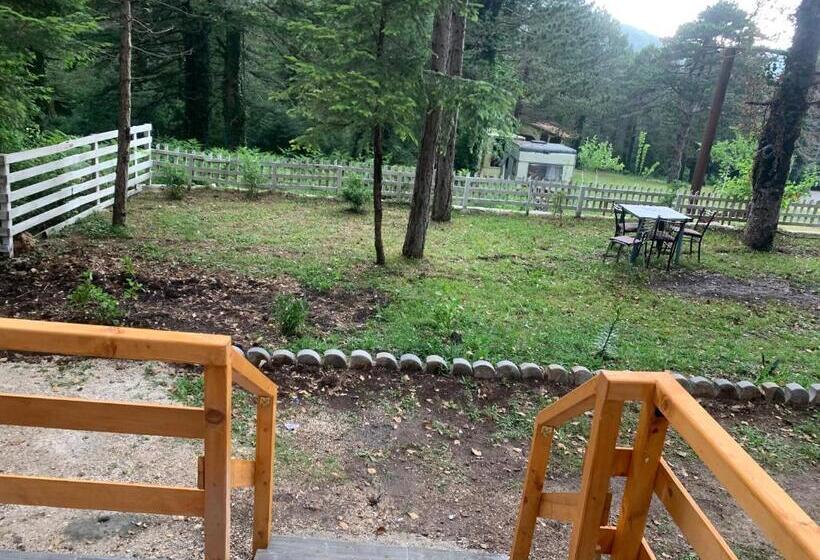 اتاق خانوادگی, Bujtina Uji I Panjes, Log Cabins